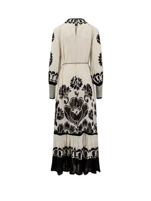 FARM RIO Vestito in viscosa con motivo Floral Arabesque FARM Rio | 33999825037 FLORALARABESQUE CREAM